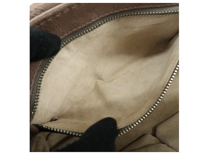 Borsa a tracolla in pelle con logo e patta PRADA Borsa a mano Greige B4659C - vista 21