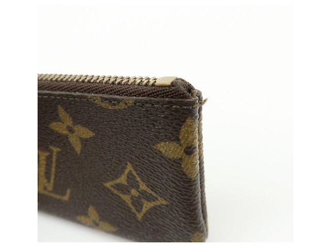 Louis Vuitton Monogram Pochette Cles Coin Case Key Case Brown M62650 - vista 10