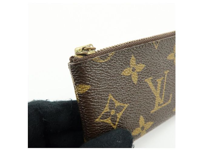 Louis Vuitton Monogram Pochette Cles Coin Case Key Case Brown M62650 - vista 11
