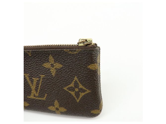 Louis Vuitton Monogram Pochette Cles Coin Case Key Case Brown M62650 - vista 12