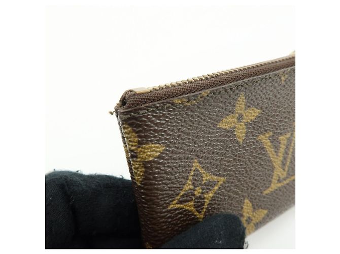 Louis Vuitton Monogram Pochette Cles Coin Case Key Case Brown M62650 - vista 13