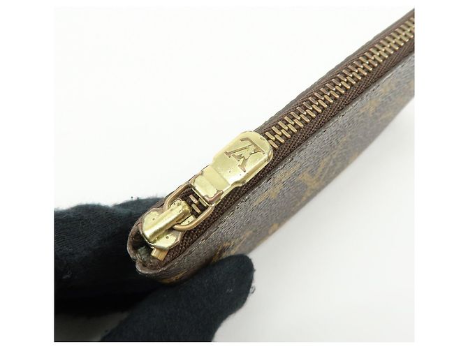 Louis Vuitton Monogram Pochette Cles Coin Case Key Case Brown M62650 - vista 14