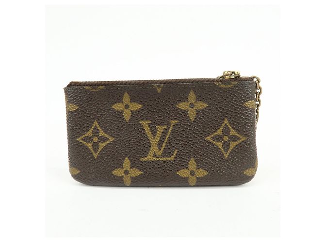 Louis Vuitton Monogram Pochette Cles Coin Case Key Case Brown M62650 - vista 2