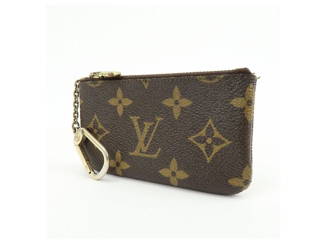 Louis Vuitton Monogram Pochette Cles Coin Case Key Case Brown M62650 - vista 3
