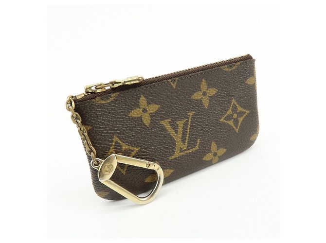 Louis Vuitton Monogram Pochette Cles Coin Case Key Case Brown M62650 - vista 4