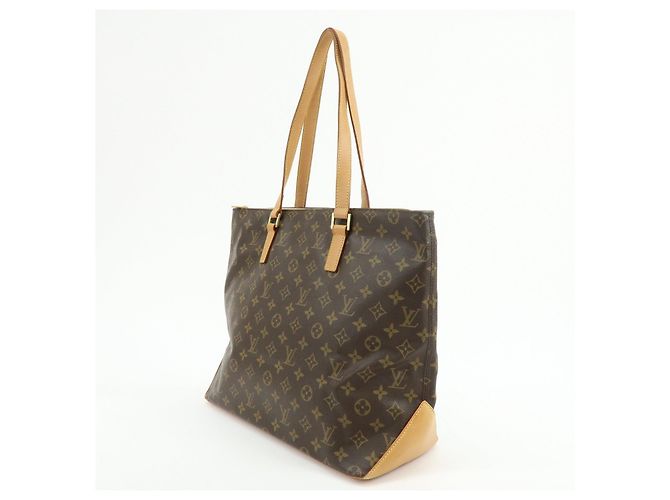 Louis Vuitton Monogram Cabas Mezzo Tote Bag Shoulder Bag Brown M51151 - vista 3