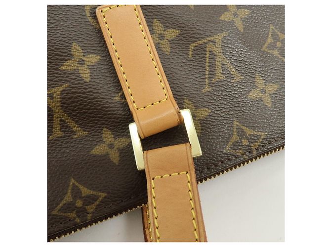 Louis Vuitton Monogram Cabas Mezzo Tote Bag Shoulder Bag Brown M51151 - vista 8