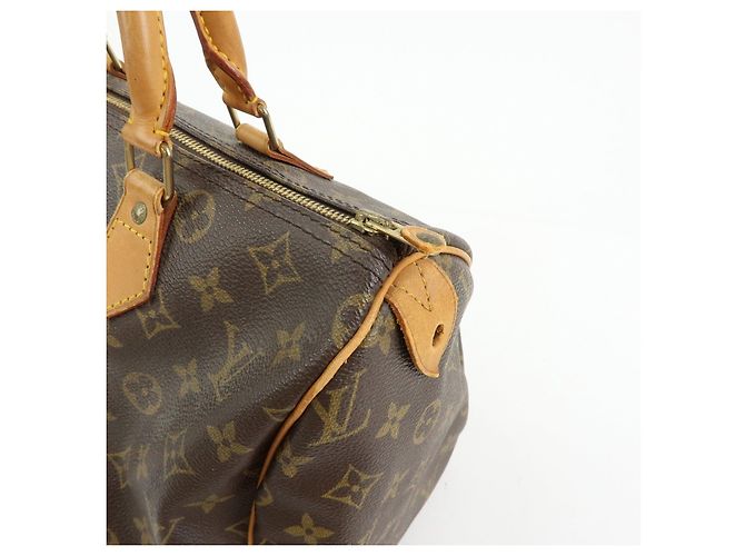 Borsa a mano Louis Vuitton Monogram Speedy 30 Boston Bag Brown M41526 - vista 15