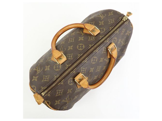 Borsa a mano Louis Vuitton Monogram Speedy 30 Boston Bag Brown M41526 - vista 17