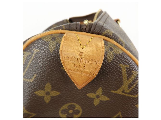 Borsa a mano Louis Vuitton Monogram Speedy 30 Boston Bag Brown M41526 - vista 23