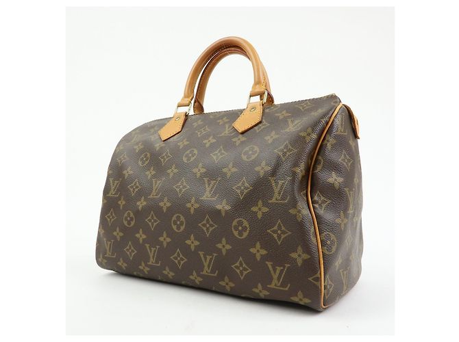 Borsa a mano Louis Vuitton Monogram Speedy 30 Boston Bag Brown M41526 - vista 3