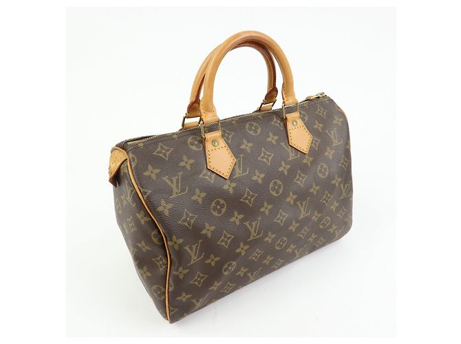Borsa a mano Louis Vuitton Monogram Speedy 30 Boston Bag Brown M41526 - vista 4