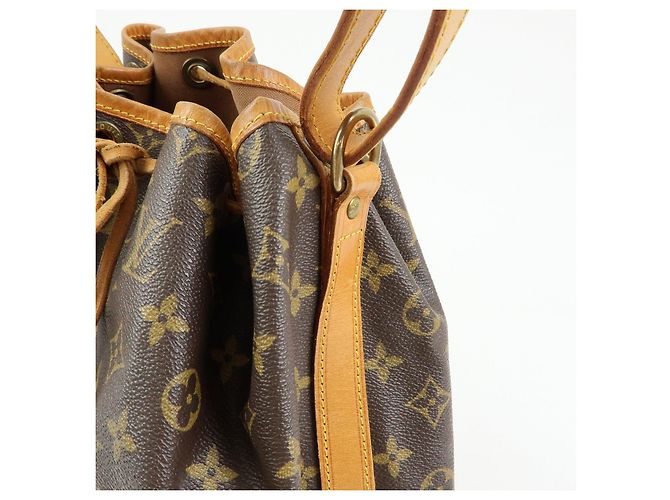 Borsa a tracolla Louis Vuitton Monogram Noe Canvas Leather Brown M42224 - vista 13