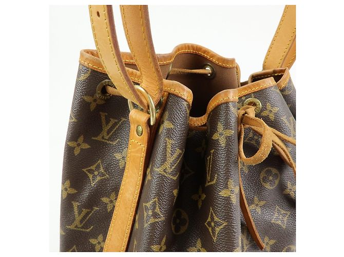 Borsa a tracolla Louis Vuitton Monogram Noe Canvas Leather Brown M42224 - vista 14