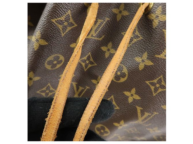 Borsa a tracolla Louis Vuitton Monogram Noe Canvas Leather Brown M42224 - vista 15