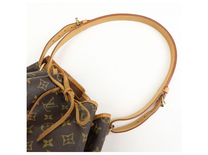 Borsa a tracolla Louis Vuitton Monogram Noe Canvas Leather Brown M42224 - vista 6
