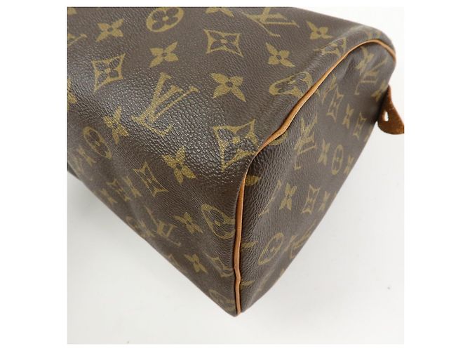 Louis Vuitton Monogram Speedy 25 Boston Bag Hand Bag Brown M41528 - vista 12