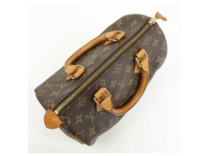 Louis Vuitton Monogram Speedy 25 Boston Bag Hand Bag Brown M41528 - vista 17