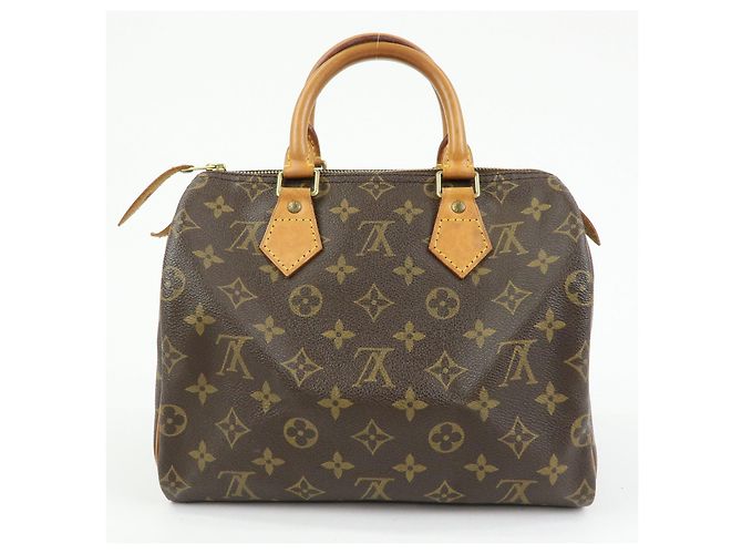 Louis Vuitton Monogram Speedy 25 Boston Bag Hand Bag Brown M41528 - vista 2