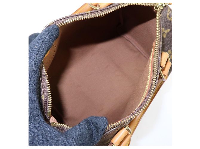 Louis Vuitton Monogram Speedy 25 Boston Bag Hand Bag Brown M41528 - vista 21