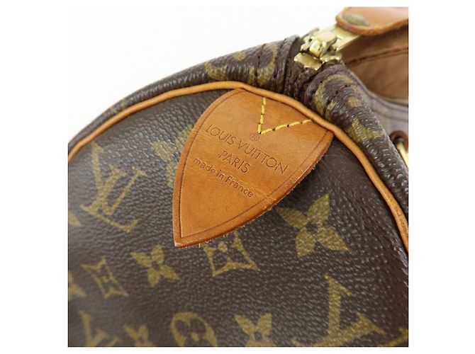 Louis Vuitton Monogram Speedy 25 Boston Bag Hand Bag Brown M41528 - vista 23
