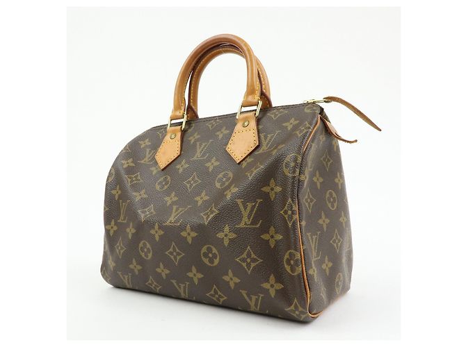 Louis Vuitton Monogram Speedy 25 Boston Bag Hand Bag Brown M41528 - vista 3