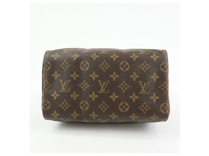 Louis Vuitton Monogram Speedy 25 Boston Bag Hand Bag Brown M41528 - vista 5