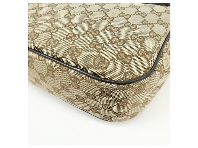 Borsa a tracolla e a spalla GUCCI GG Canvas Leather Beige Brown 449171 - vista 13