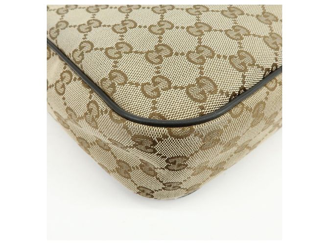 Borsa a tracolla e a spalla GUCCI GG Canvas Leather Beige Brown 449171 - vista 14