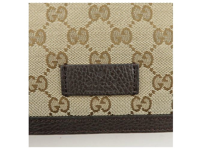 Borsa a tracolla e a spalla GUCCI GG Canvas Leather Beige Brown 449171 - vista 18
