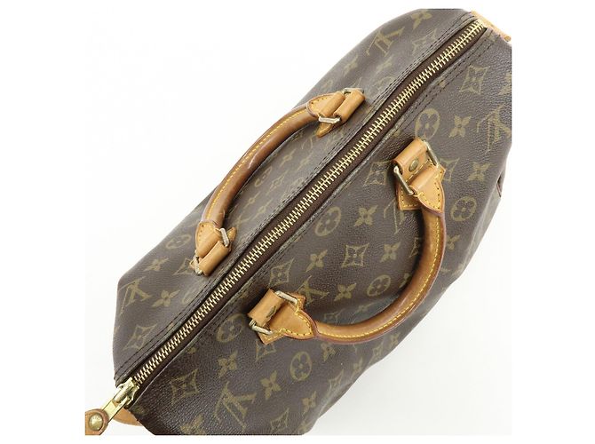 Louis Vuitton Monogram Speedy 30 Boston Bag Hand Bag Brown M41526 - vista 16