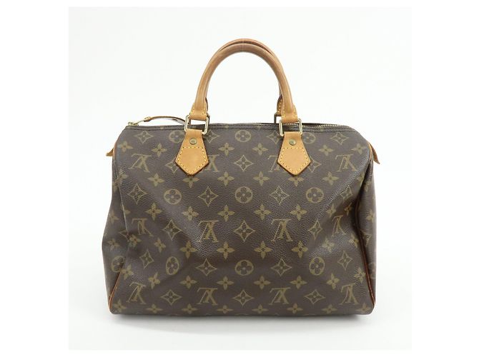 Louis Vuitton Monogram Speedy 30 Boston Bag Hand Bag Brown M41526 - vista 2