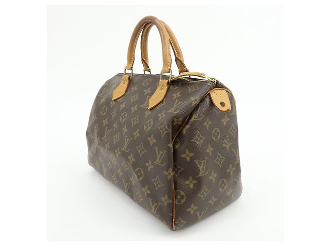 Louis Vuitton Monogram Speedy 30 Boston Bag Hand Bag Brown M41526 - vista 3