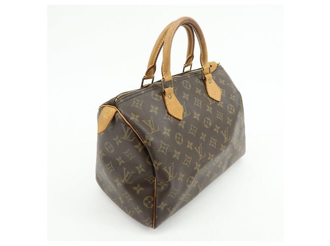 Louis Vuitton Monogram Speedy 30 Boston Bag Hand Bag Brown M41526 - vista 4
