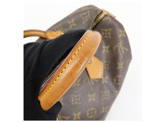 Louis Vuitton Monogram Speedy 30 Boston Bag Hand Bag Brown M41526 - vista 11