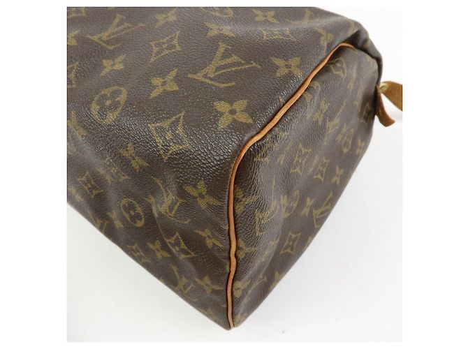 Louis Vuitton Monogram Speedy 30 Boston Bag Hand Bag Brown M41526 - vista 13