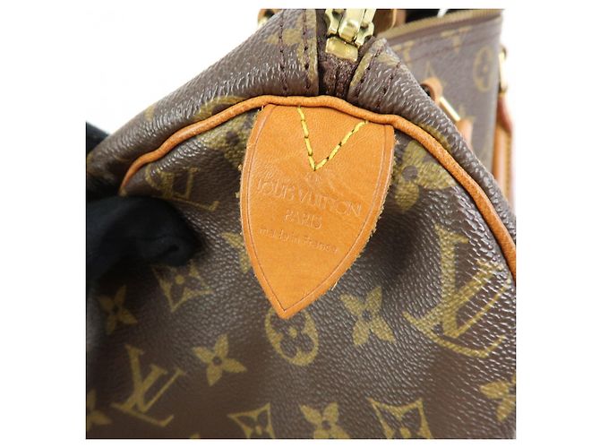 Louis Vuitton Monogram Speedy 30 Boston Bag Hand Bag Brown M41526 - vista 23