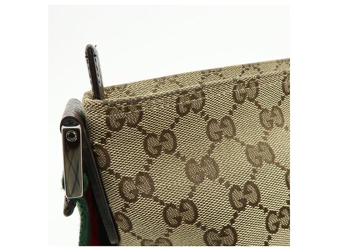 Borsa a Spalla e Tracolla GUCCI Sherry GG Canvas Leather Beige 189751 - vista 15