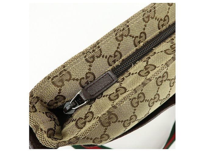Borsa a Spalla e Tracolla GUCCI Sherry GG Canvas Leather Beige 189751 - vista 19