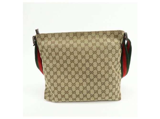 Borsa a Spalla e Tracolla GUCCI Sherry GG Canvas Leather Beige 189751 - vista 2