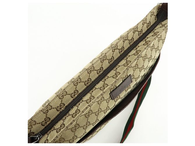 Borsa a Spalla e Tracolla GUCCI Sherry GG Canvas Leather Beige 189751 - vista 20