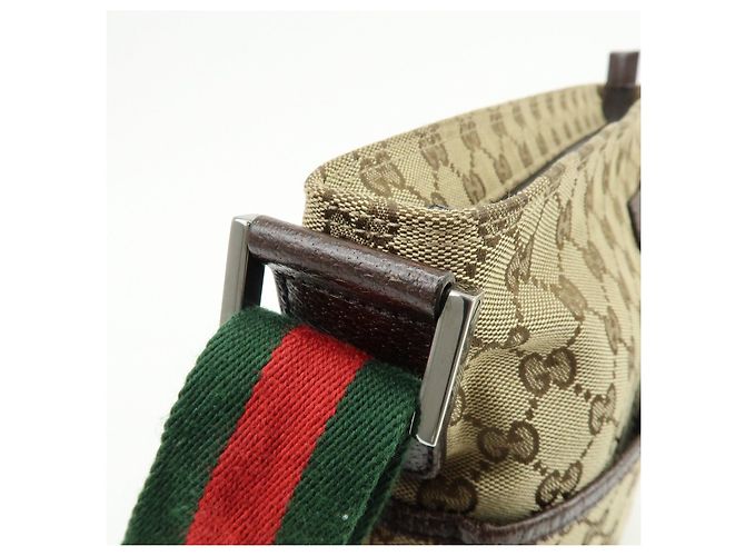 Borsa a Spalla e Tracolla GUCCI Sherry GG Canvas Leather Beige 189751 - vista 9