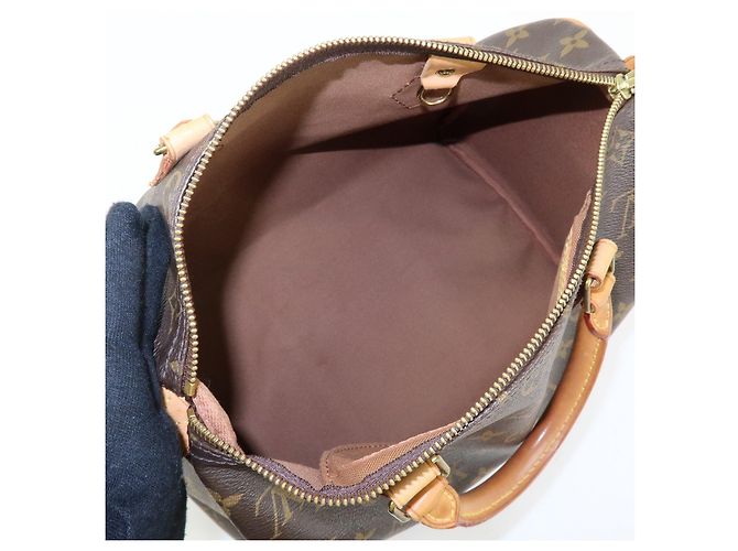 Louis Vuitton Monogram Speedy 30 Boston Bag Hand Bag Brown M41526 - vista 19