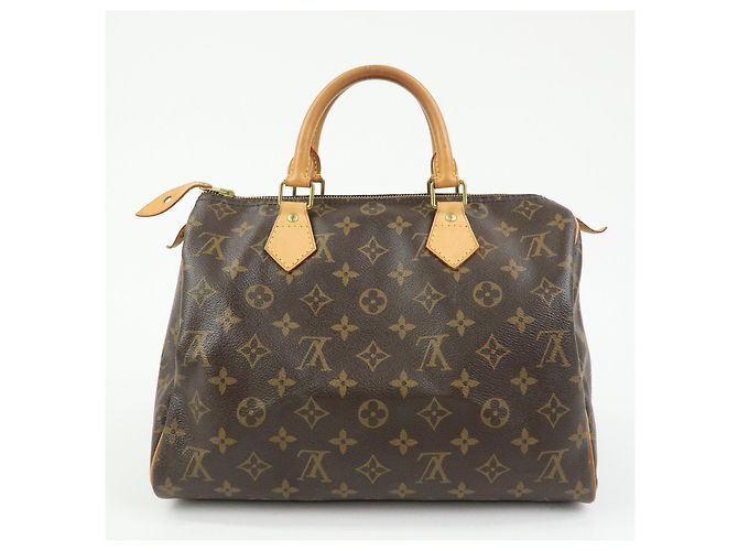 Louis Vuitton Monogram Speedy 30 Boston Bag Hand Bag Brown M41526 - vista 2