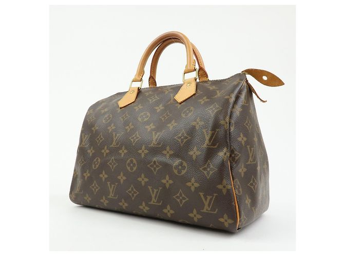 Louis Vuitton Monogram Speedy 30 Boston Bag Hand Bag Brown M41526 - vista 3