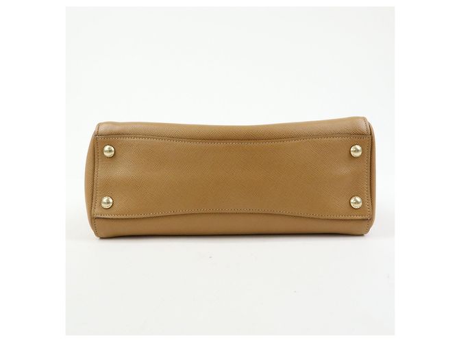 Borsa 2Way PRADA Logo in pelle Saffiano Borsa a mano Borsa a tracolla Camel BN2569 - vista 5