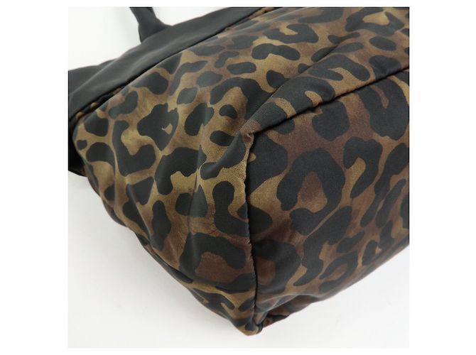 PRADA Borsa reversibile 2Way in nylon e pelle con logo Triangle Nera BN1959 - vista 11