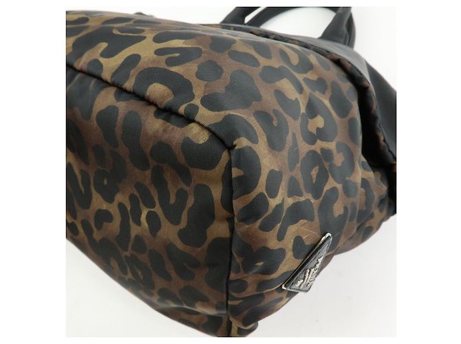 PRADA Borsa reversibile 2Way in nylon e pelle con logo Triangle Nera BN1959 - vista 12