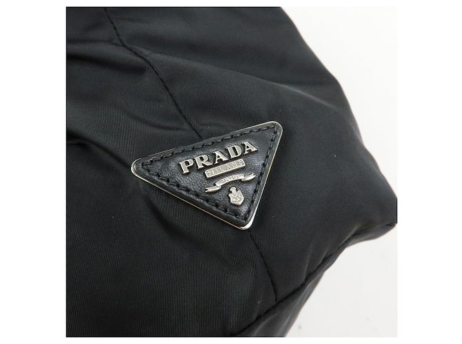 PRADA Borsa reversibile 2Way in nylon e pelle con logo Triangle Nera BN1959 - vista 18