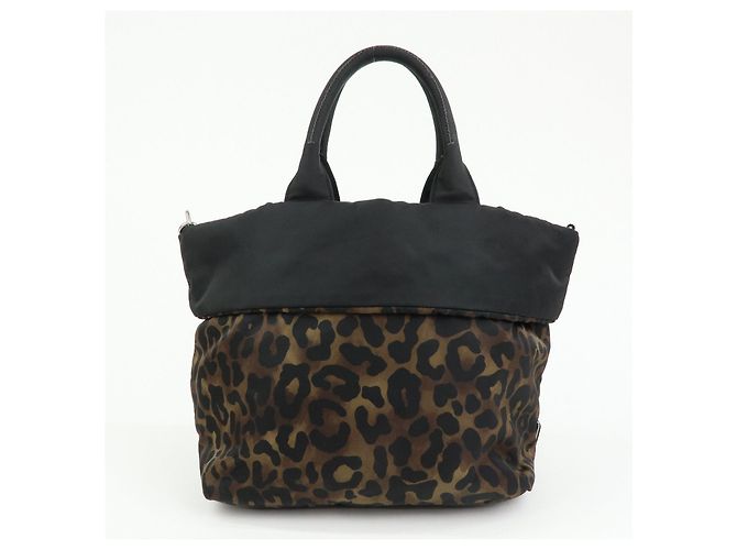 PRADA Borsa reversibile 2Way in nylon e pelle con logo Triangle Nera BN1959 - vista 2